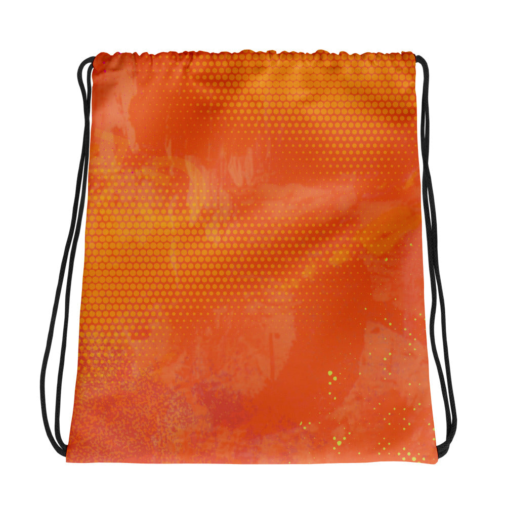 Painted Face Drawstring Bag