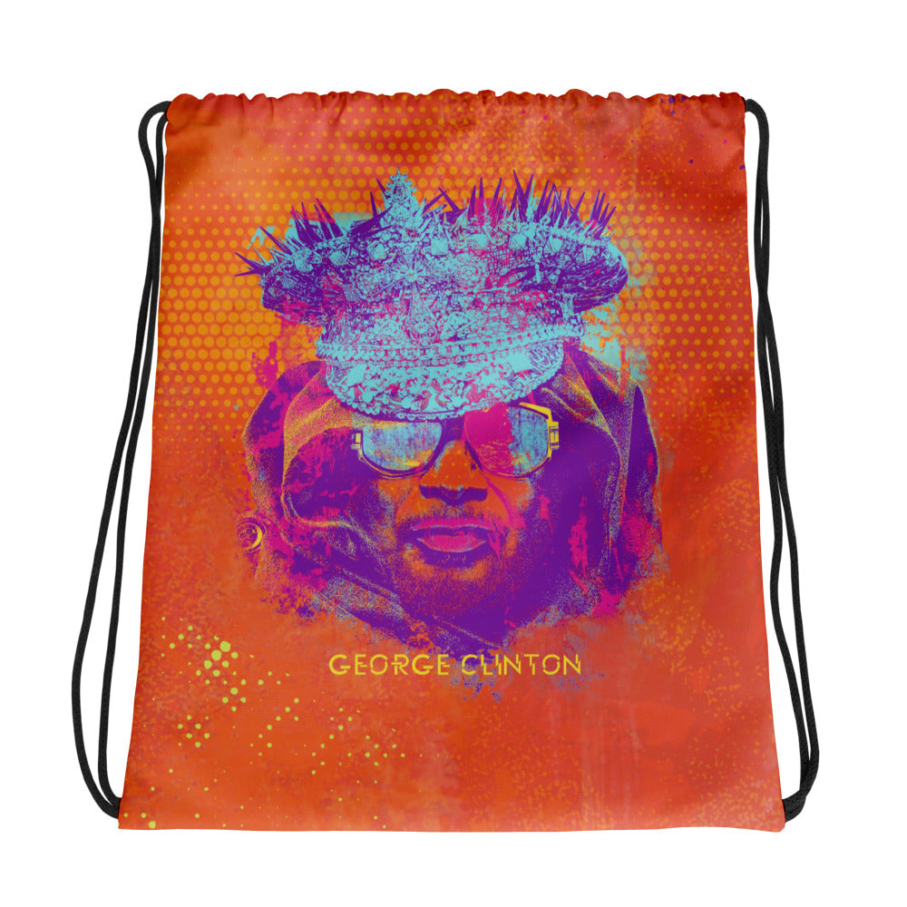 Painted Face Drawstring Bag
