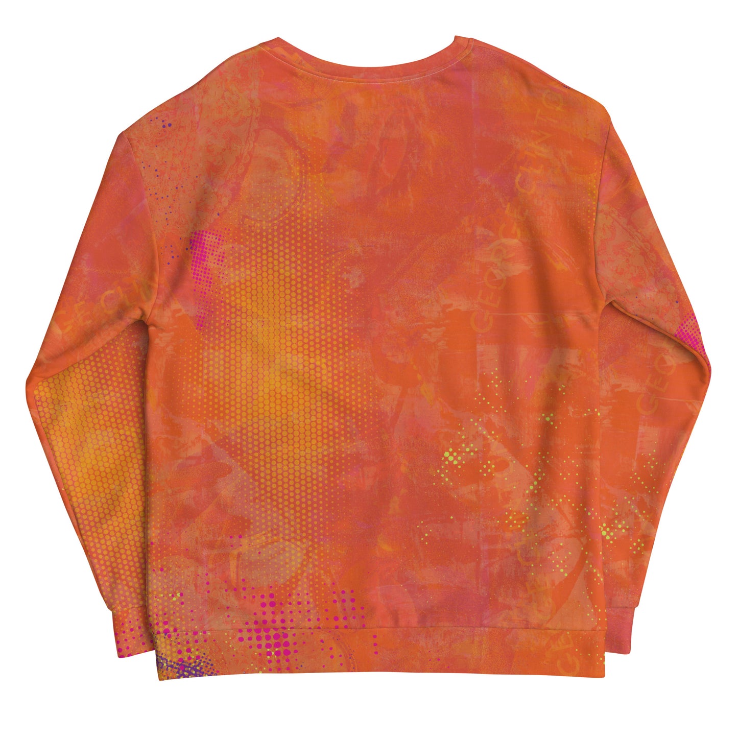 Painted Face All-Over Print Crewneck Sweatshirt