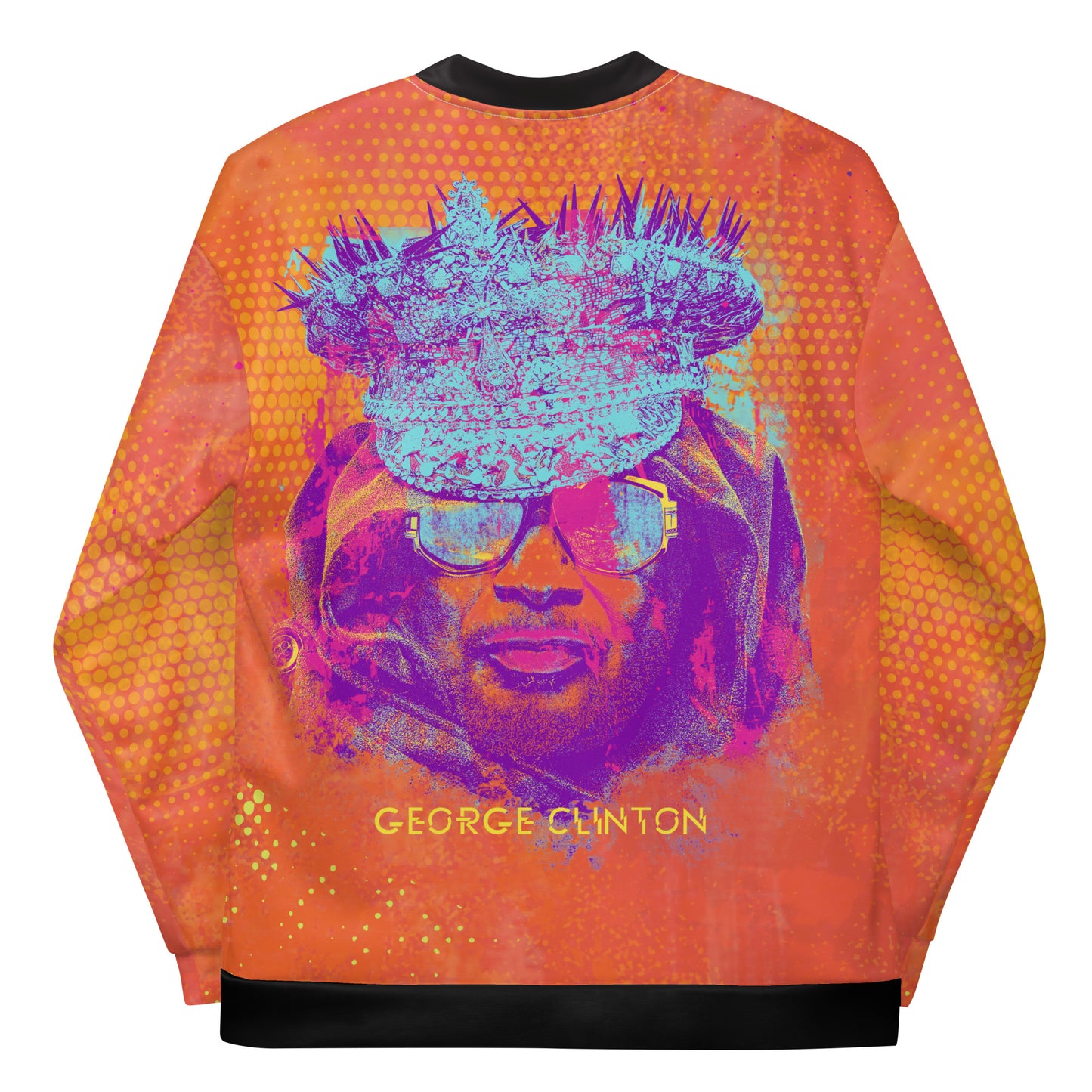 Painted Face White Bomber Jacket