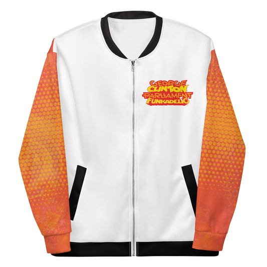 Painted Face White Bomber Jacket